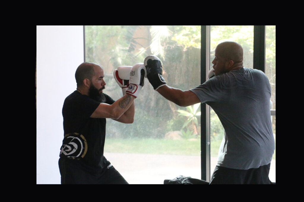 Fight training at Krav Maga Worldwide.